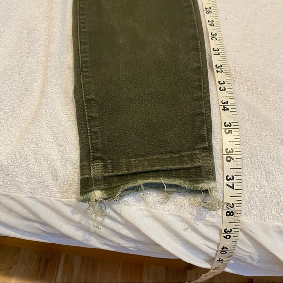 Current/Elliott Stiletto Skinny Jeans in Forest Night w/ Raw Hem - Picture 4 of 7